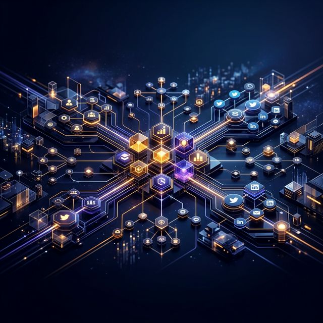 Interconnected publishing network representing an owned website syndicated across federated channels