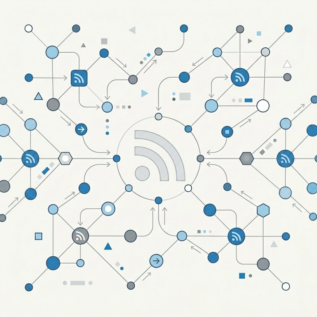Abstract visualization of web feeds avoiding algorithmic silos