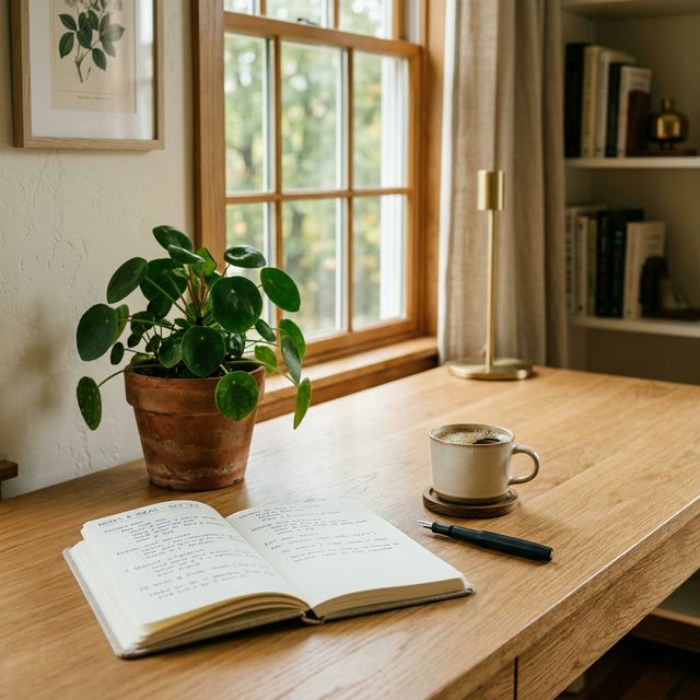 Deep work environment — product strategy workspace